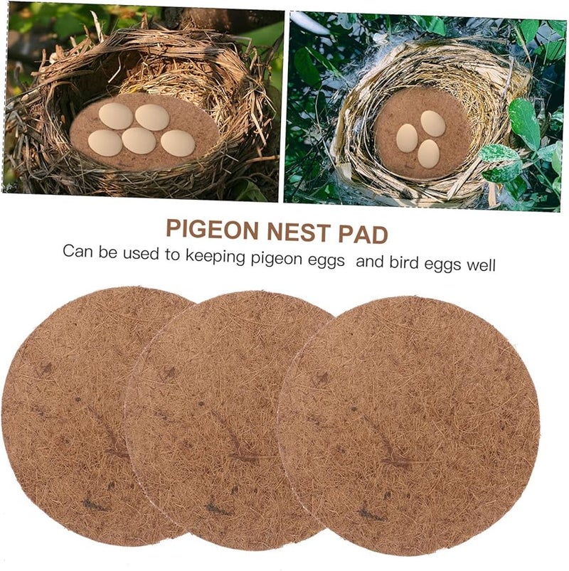 وسادة عش الطيور الطبيعية من أوراق النخيل 10 قطع قفص الطيور الخارجي للطيور البرية - Image 4